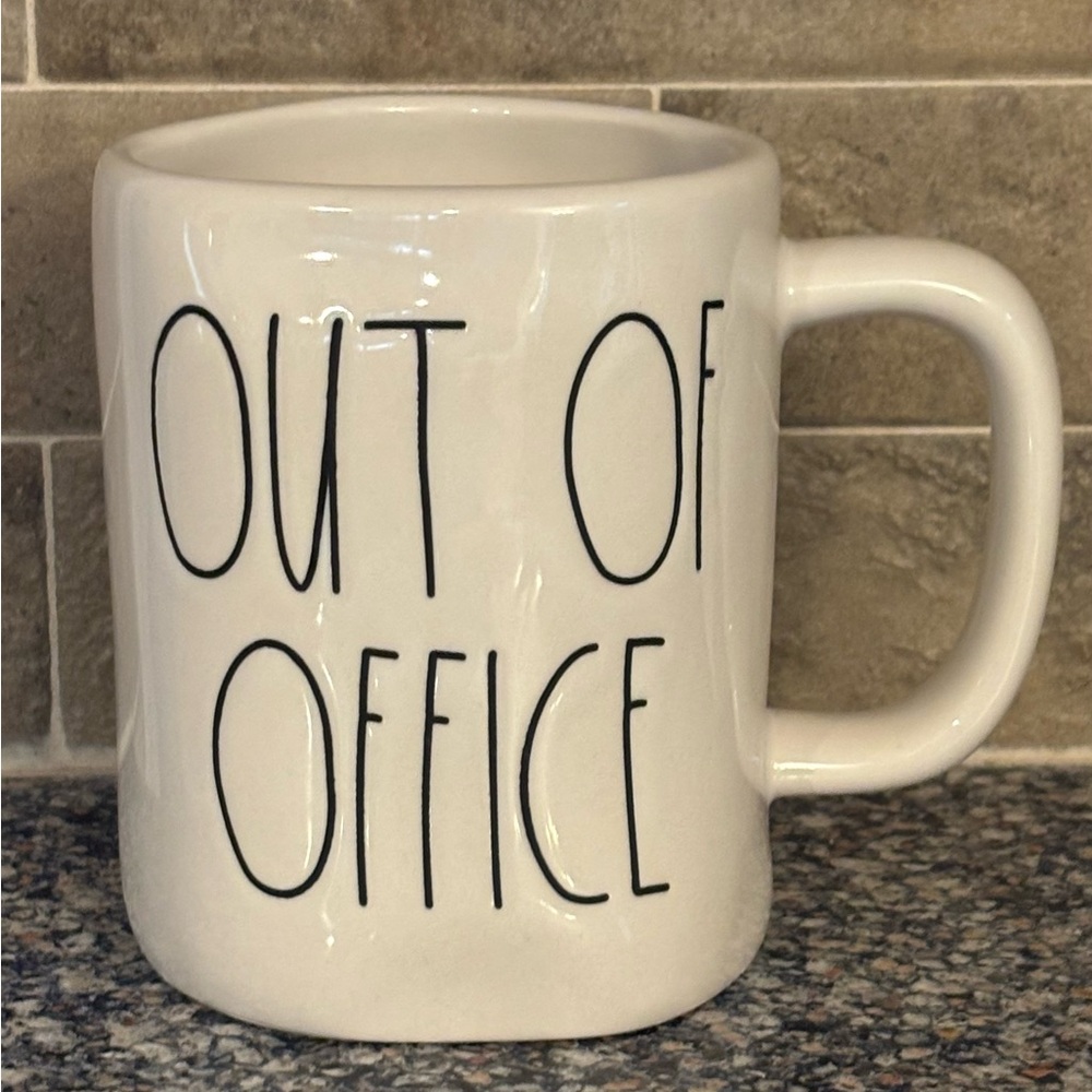 Rae Dunn Ceramic 'OUT OF OFFICE' Mug